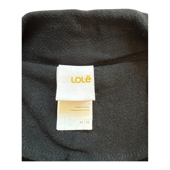 Lolë The Pearse Black Linen Blend Blazer Jacket - Size Medium - Picture 6 of 12